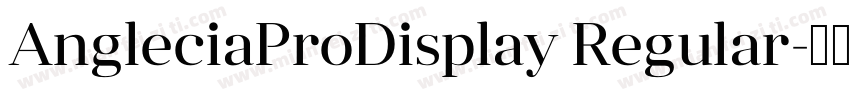 AngleciaProDisplay Regular字体转换